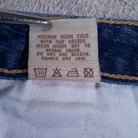 BIG STAR Sweet Low Boot Cut Jean Womens 32x33, Tag 29L Stretch Blue Distressed - Picture 15 of 15